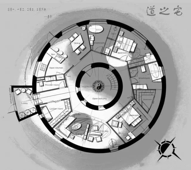 一个圆形的户型平面方案最精华的15个作品值得收藏学习