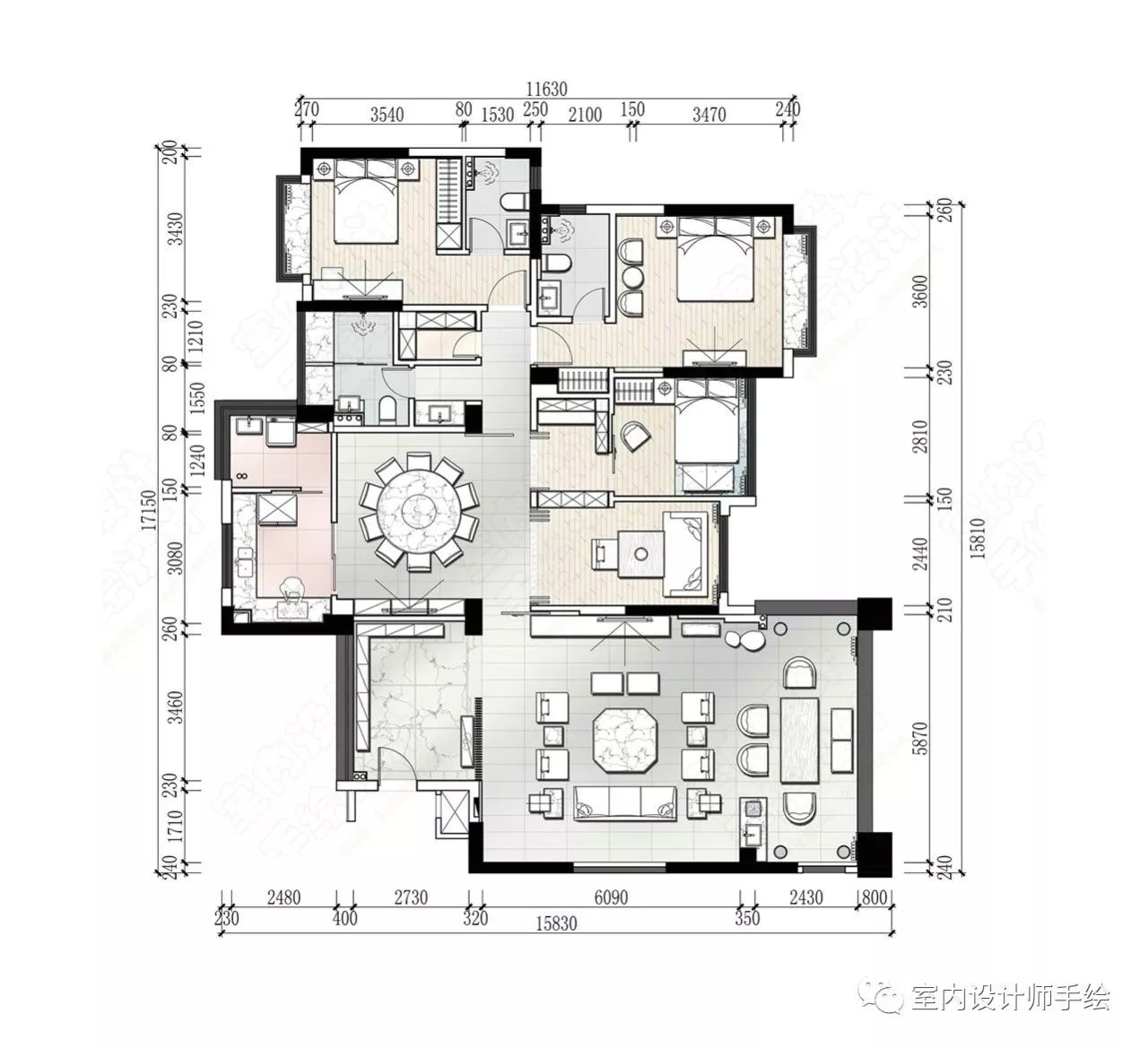 sketchbook彩平概念草圖