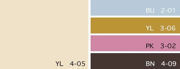 色卡:纳瓦霍黄/婴儿蓝/蜂蜜色/柔玫瑰色/巧克力棕典型的地中海住宅与