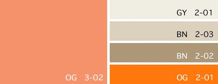 色卡:镉橘黄/棉花糖色/沙色/香薰色/爱马仕橙儿童房配色精选03无声胜