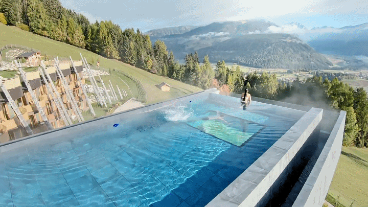 意大利绝美全景度假酒店天空泳池悬挑17米太酷了