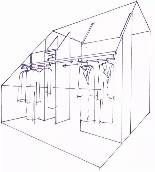 看手绘怎么把衣柜表现的淋漓尽致